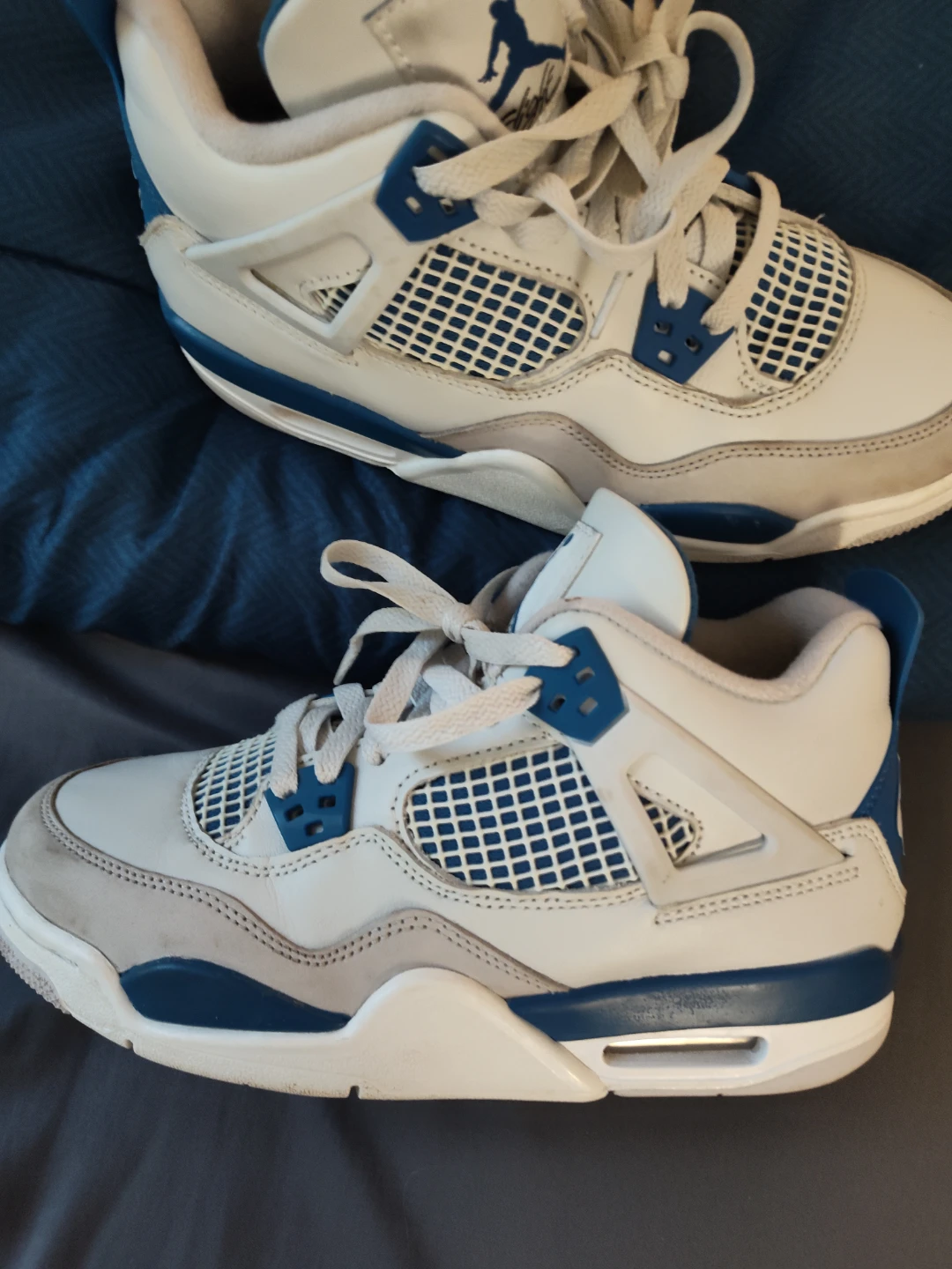 Youth Air Jordan 4 military blue - photo 4