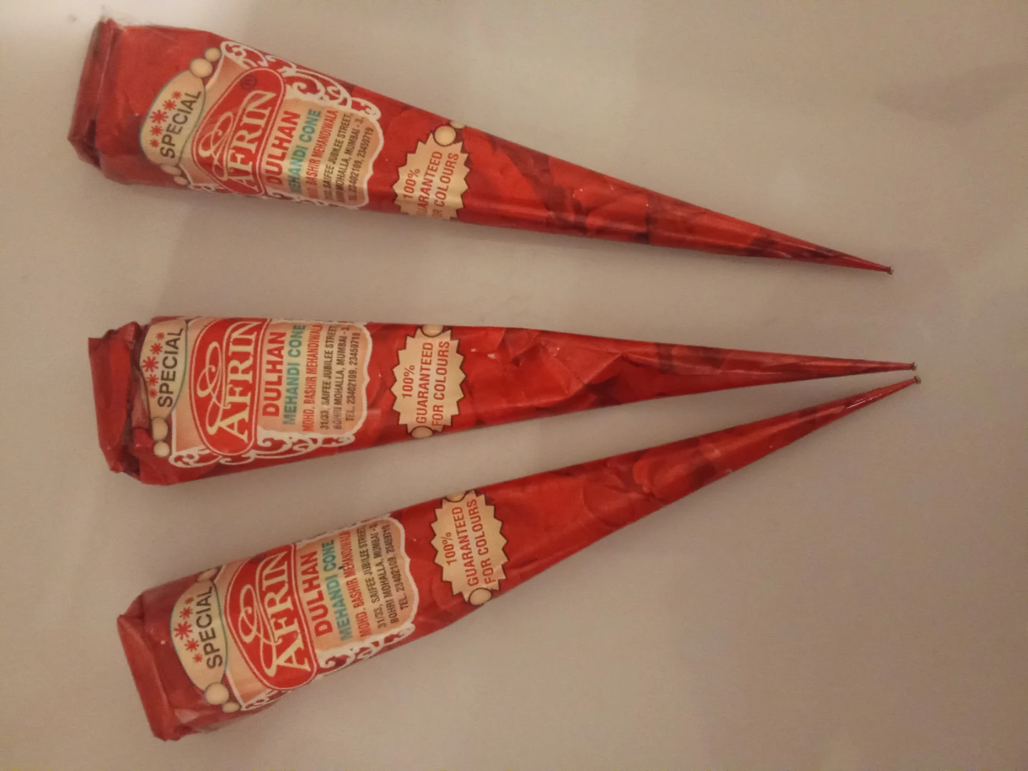 Afrin Dulhan Mehandi Cones (3-Pack)