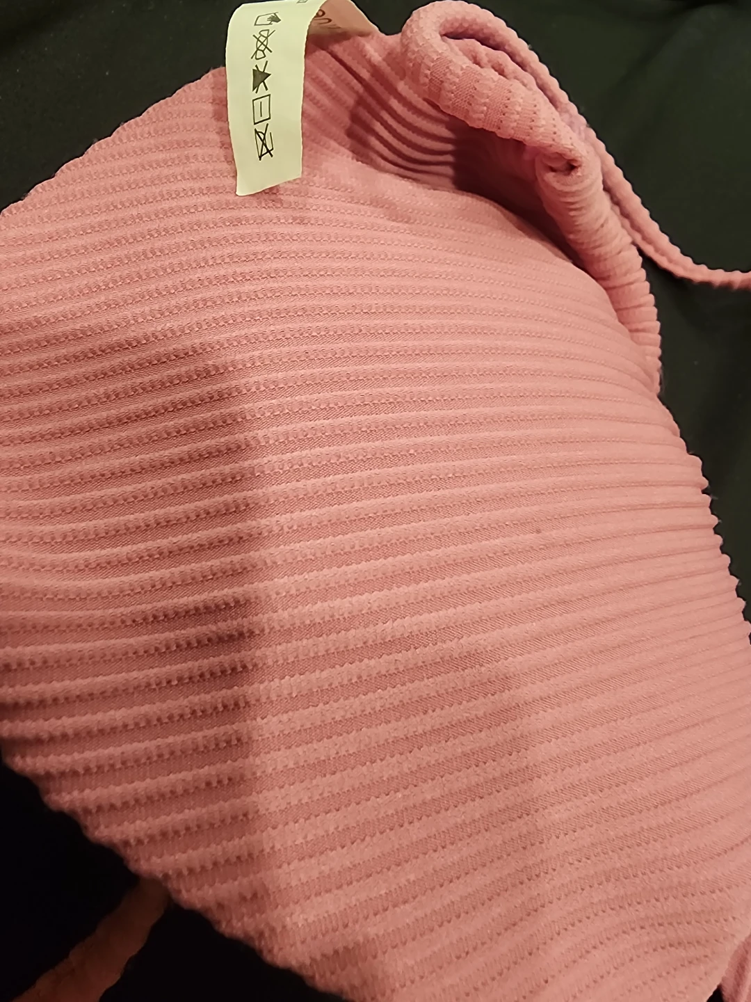 Bluenotes Pink Ribbed Bikini Top Size S/P - photo 2