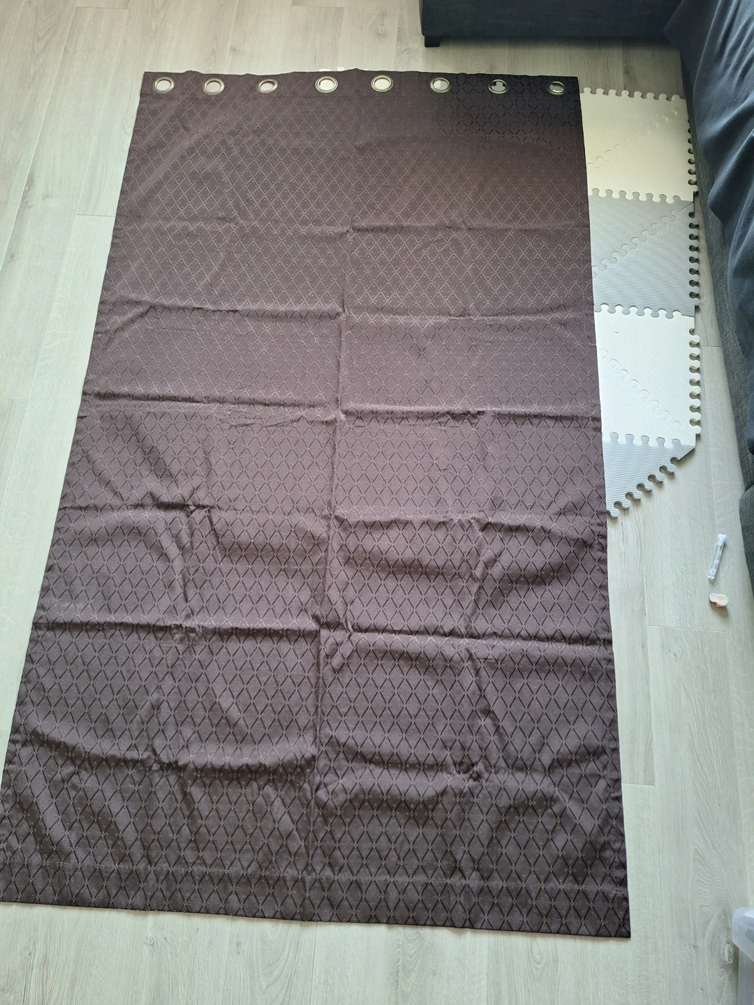 Brown Geometric Pattern blackout Curtain