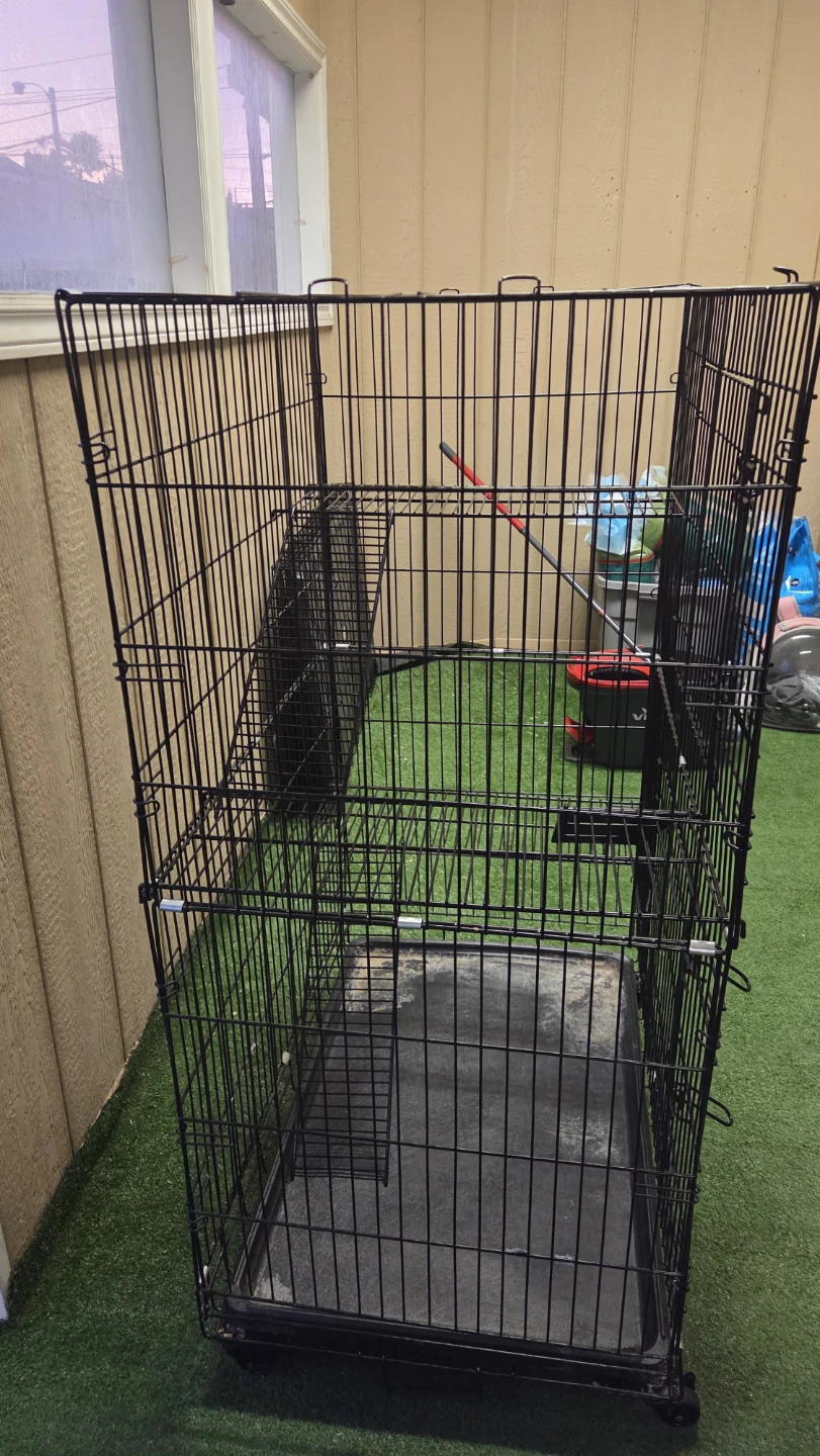 Multi-Level Pet Cage with Wheels - photo 2