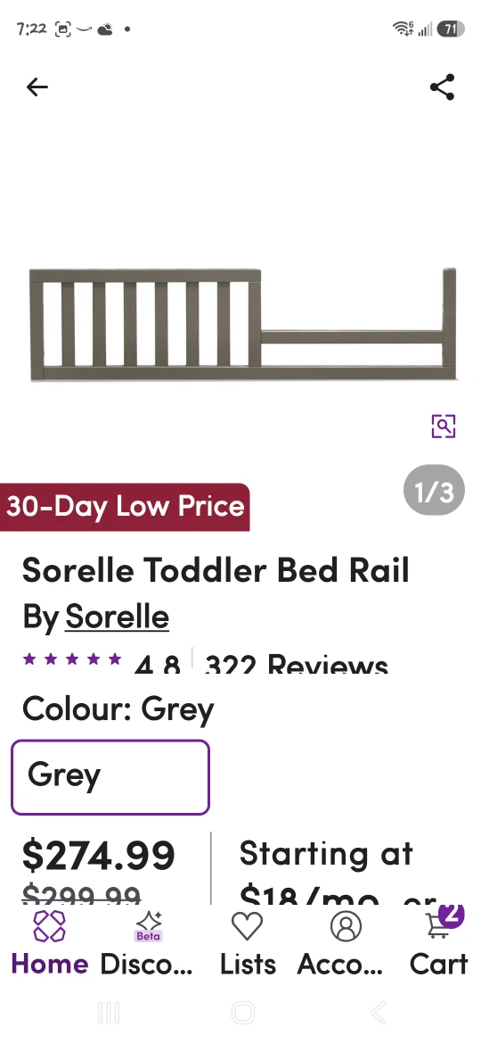 Sorelle Berkley 4-in-1 Convertible Crib in Grey - photo 4