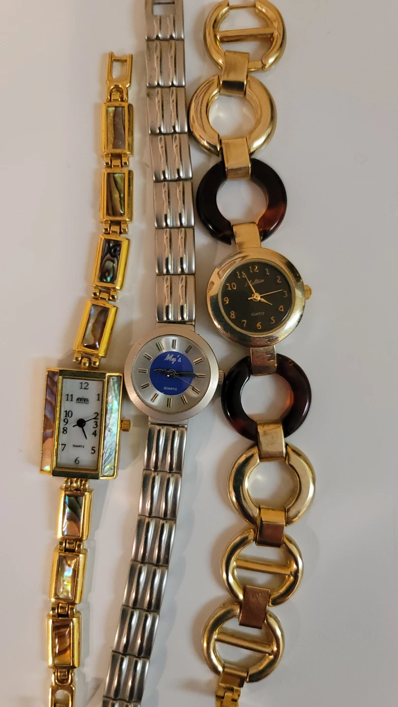 3 Women's Quartz Watches - Aviva, My's, & Unbranded (8)