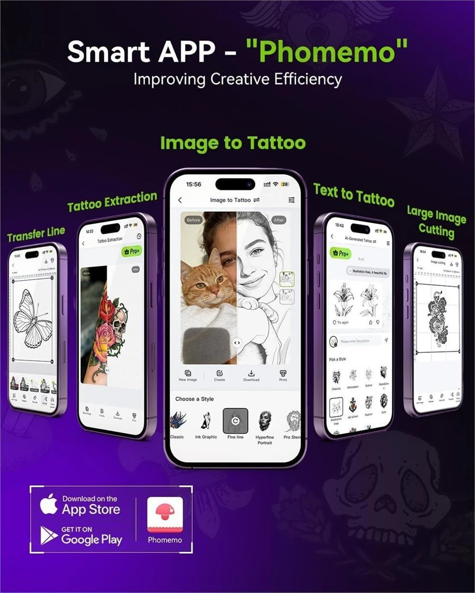 Phomemo M08F Plus Tattoo Stencil Printer - photo 3