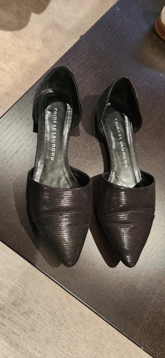 Chinese Laundry Black D'Orsay Flats