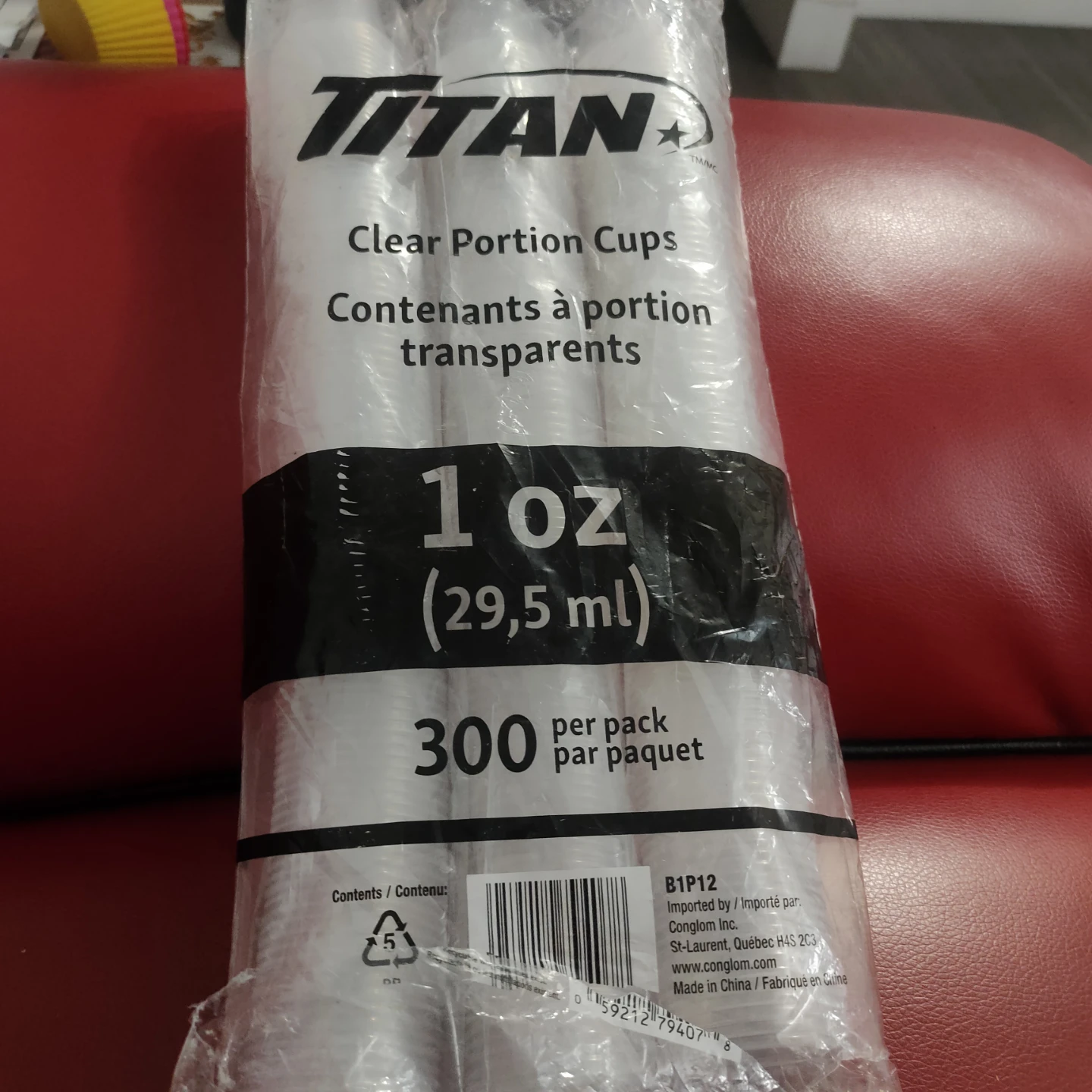 Titan Clear Portion Cups - 1 oz - 300 Pack