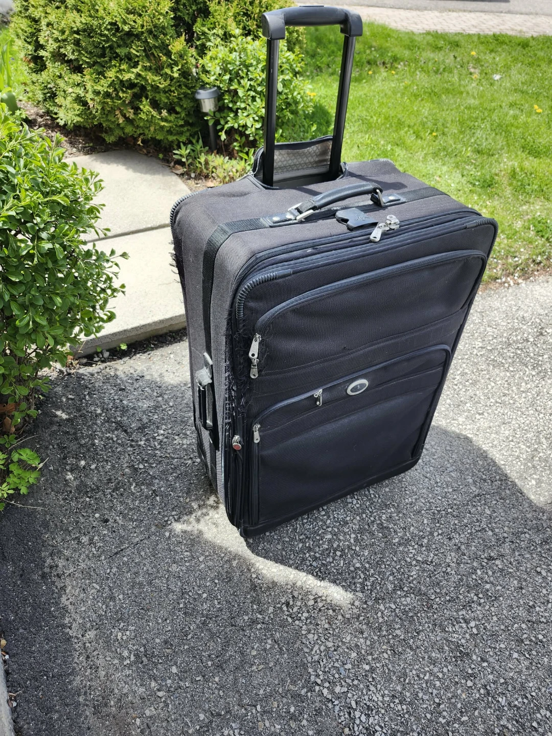 Large Black Rolling Suitcase - photo 2