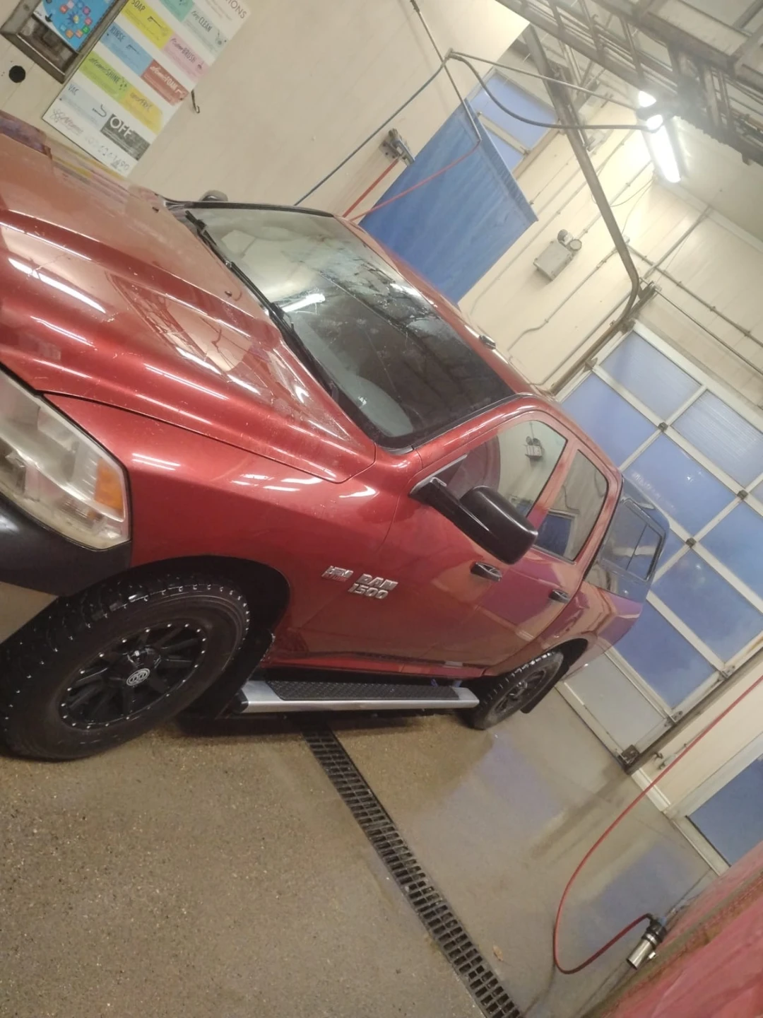 Red Ram 1500 Pickup Truck