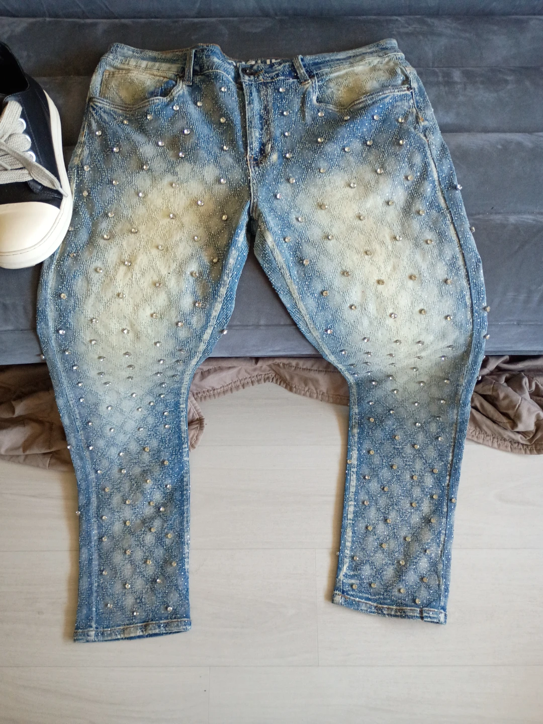 Women's Rhinestone Embellished Denim Jeans - photo 2