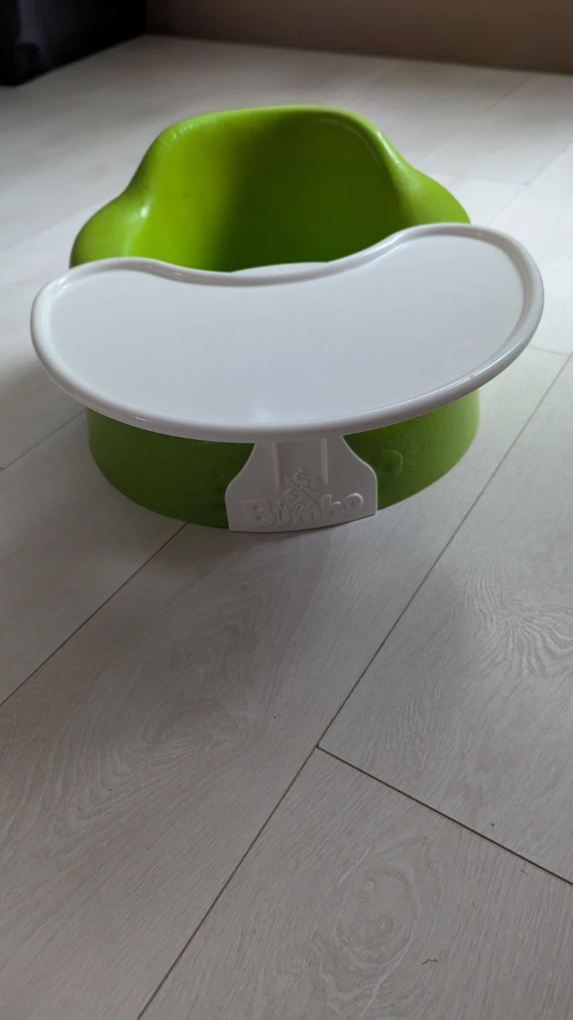 Bumbo Baby Seat Green with Tray