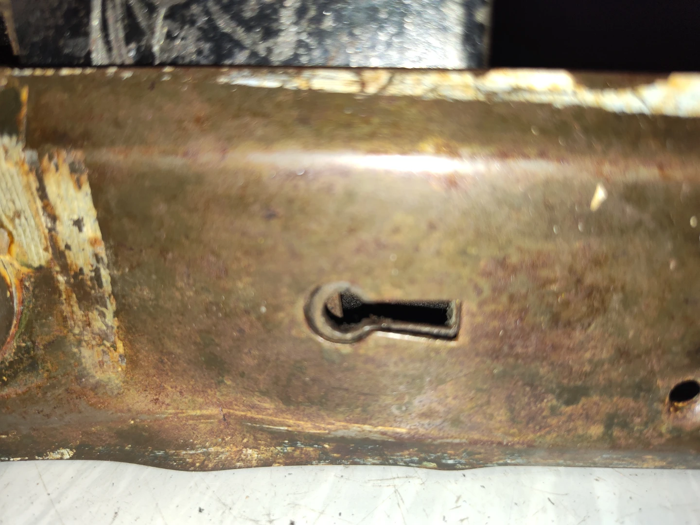 Antique Glass Door Knob Set with Lock Mechanism - photo 4