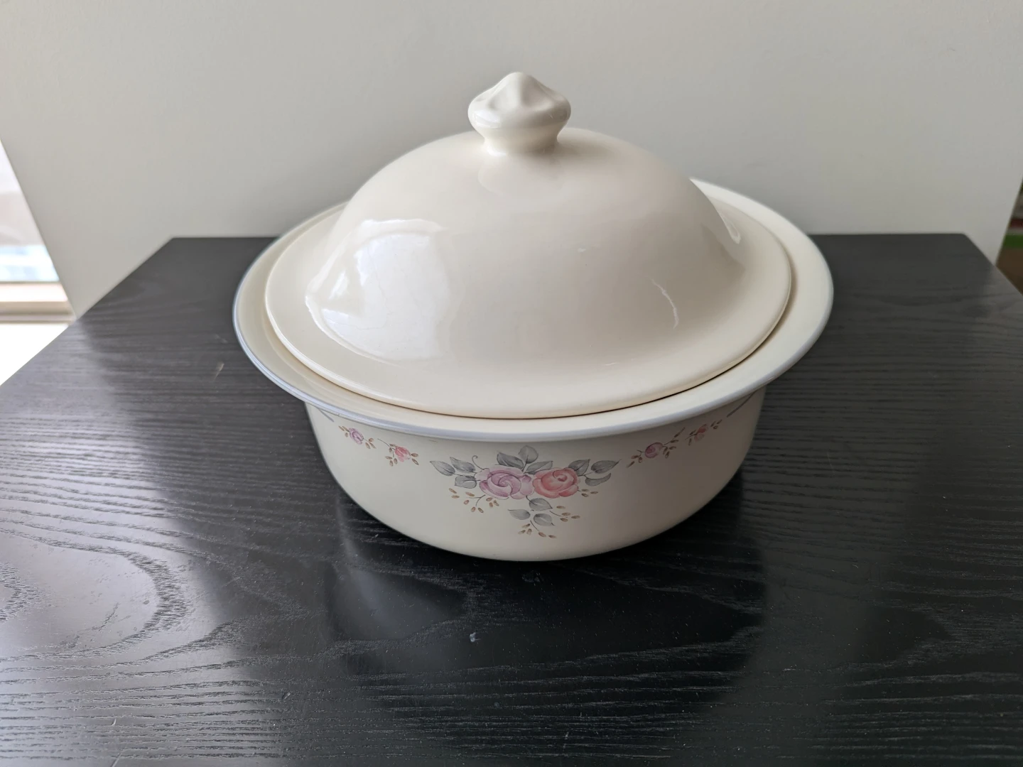 Vintage Pfaltzgraff Tea Rose Casserole Dish 1.5L w/Lid