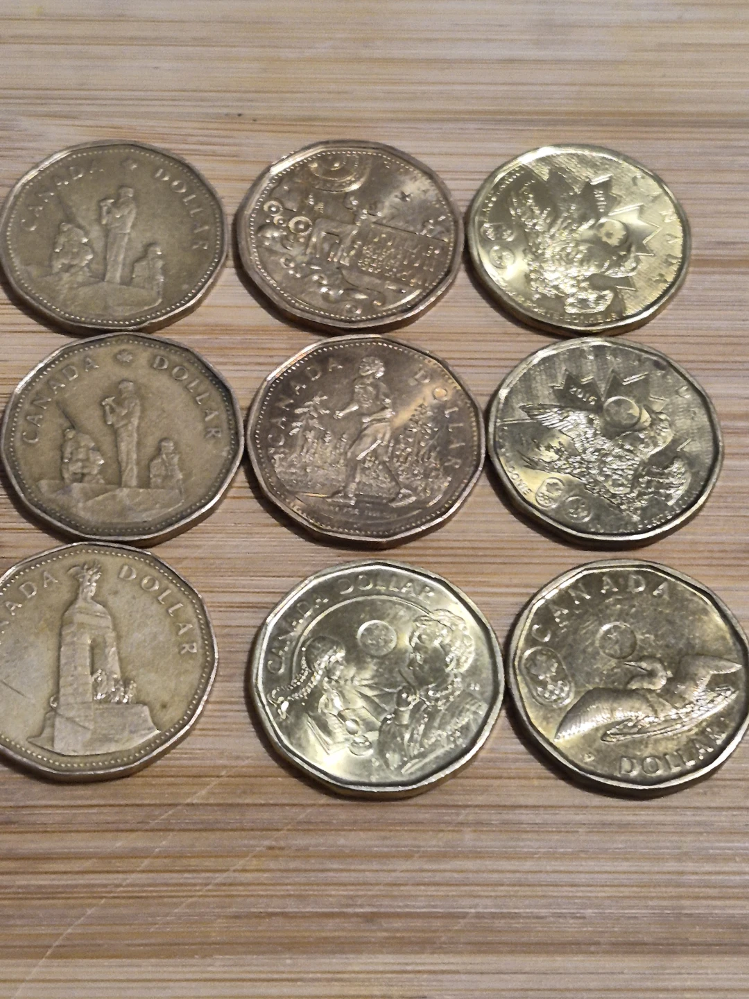 Canadian Dollar Coins - Assorted Designs