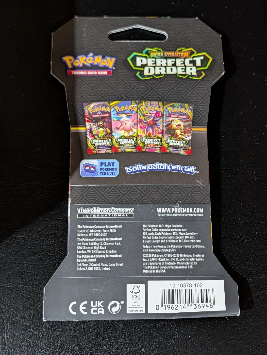 Pokemon TCG Mega Evolution Perfect Order Tin - photo 4