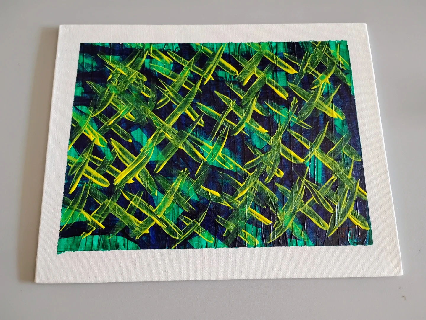 Abstract Acrylic Painting on Canvas