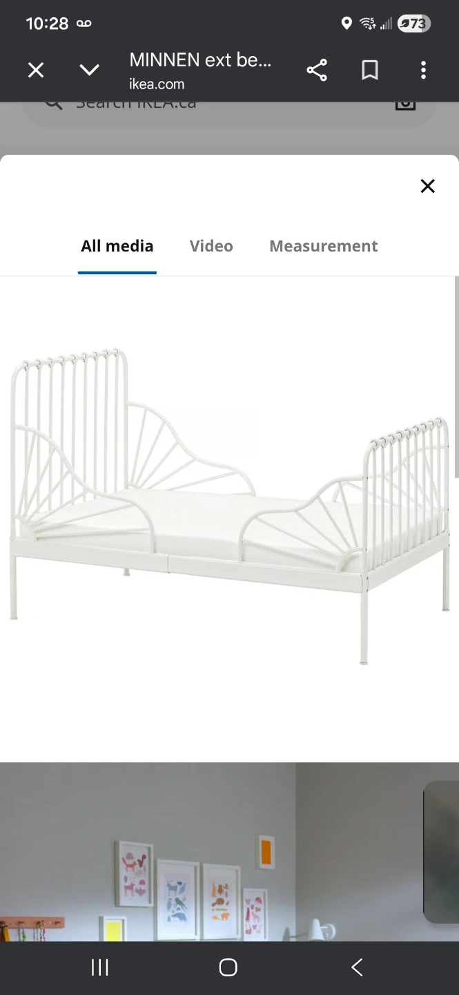IKEA MINNEN Extendable Children's Bed - black - photo 2