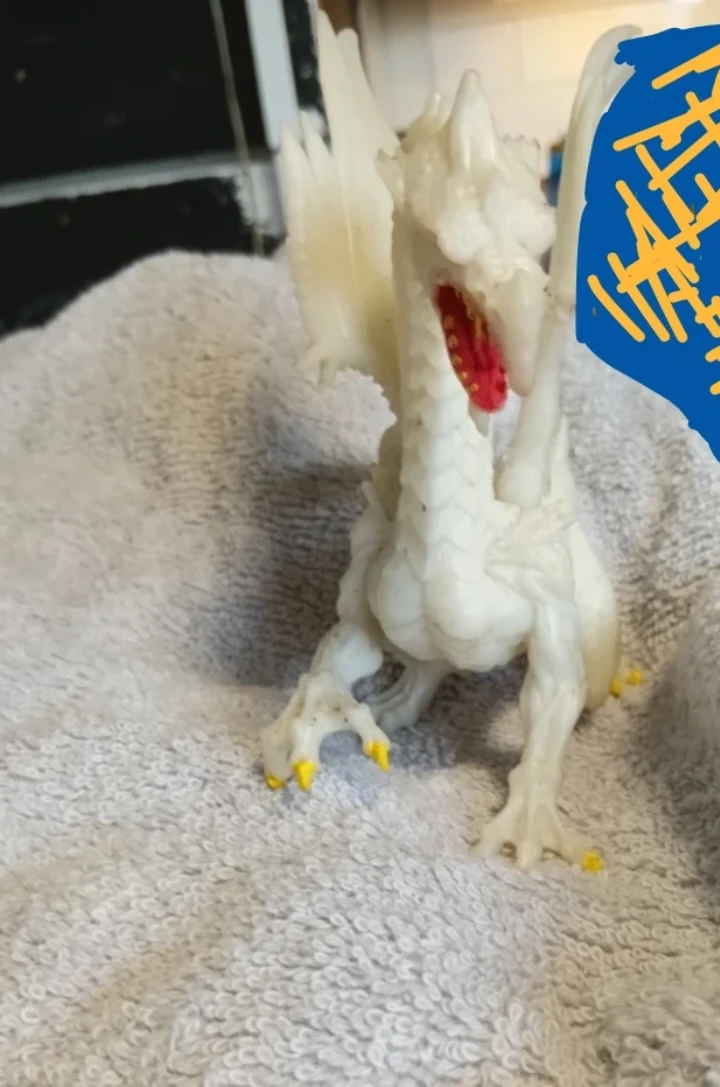 White Dragon Figurine Toy - photo 3