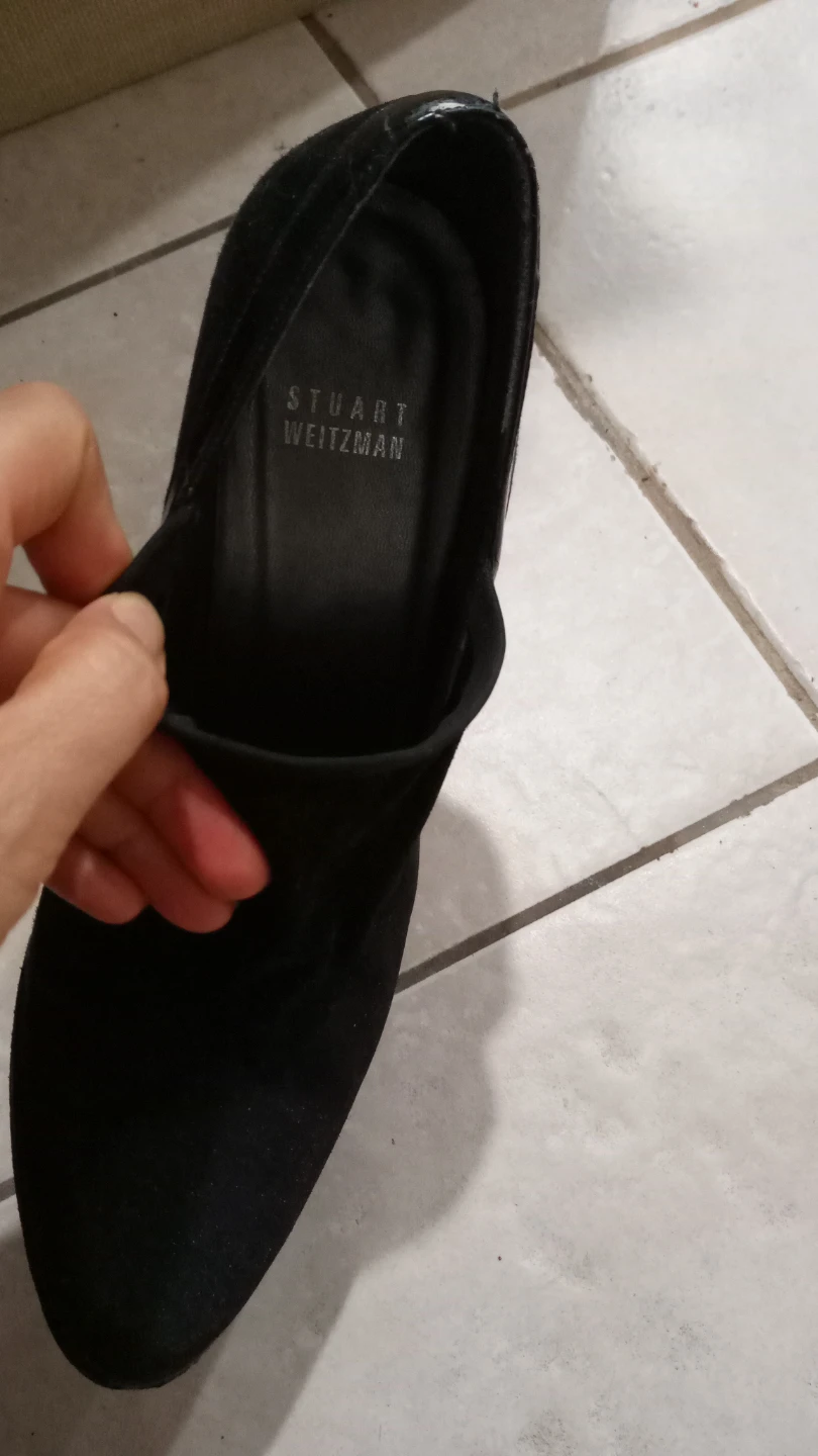 Stuart Weitzman Black Suede Ankle Boots - photo 2