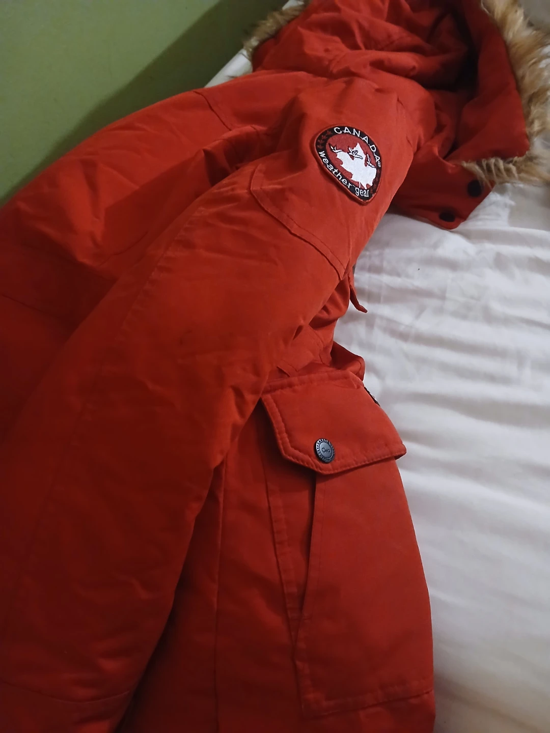 Canada Weather Gear Red Parka Jacket