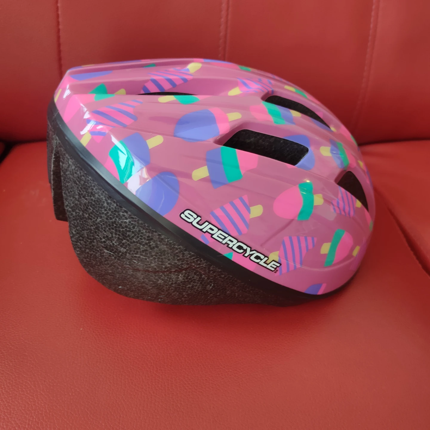 Brand new Supercycle Pink Patterned Bike Helmet - photo 2
