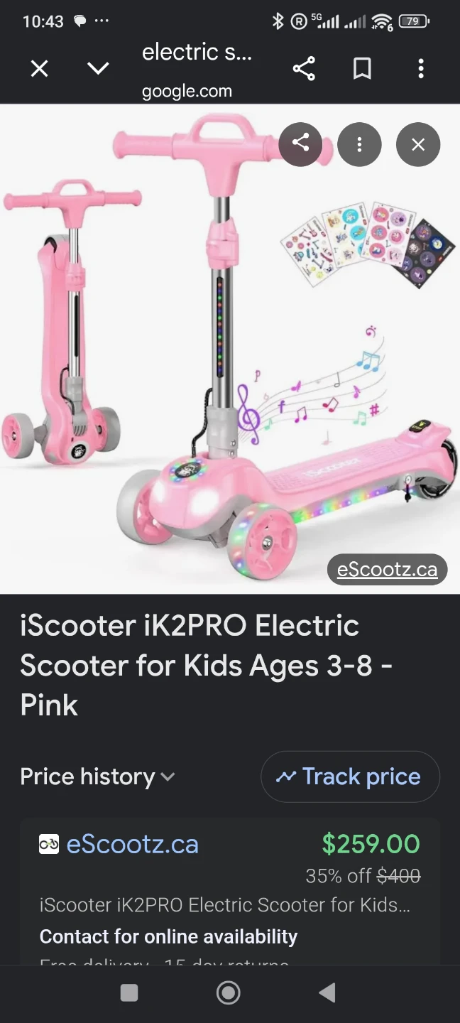 Pink iScooter 3-Wheel Kids Scooter with Lights - photo 4