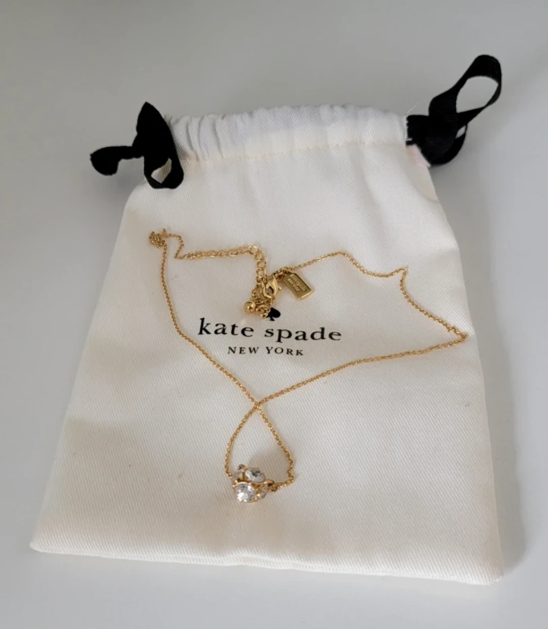 Kate Spade New York Gold-Tone Crystal Necklace