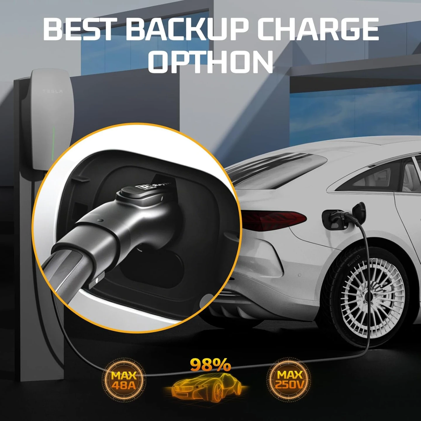 EV Charger Adapter - SAE J1772 to Tesla - photo 2