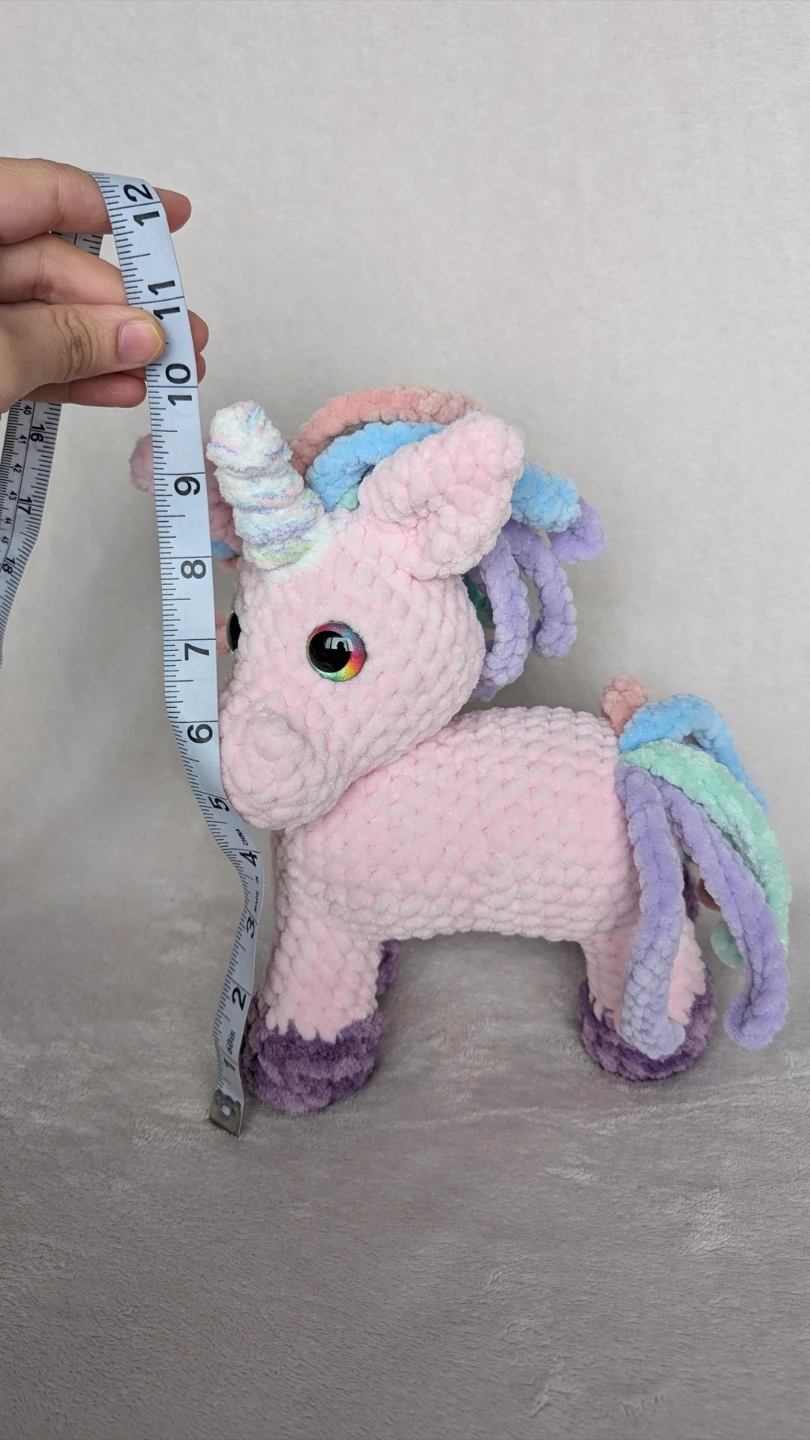 Handmade Pink Crochet Unicorn Plushie - photo 5