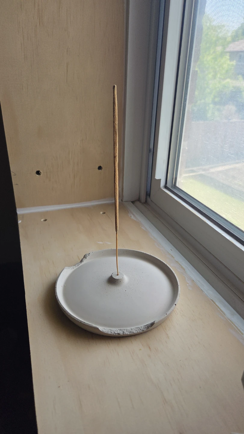 Clay, handmade Incense Holder - photo 2