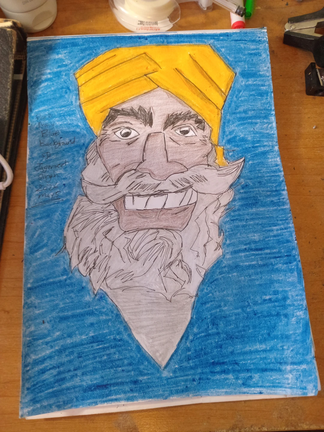 JAGMEET SINGH BLUE BACKGROUND by Custom Artist Sherwin - photo 3