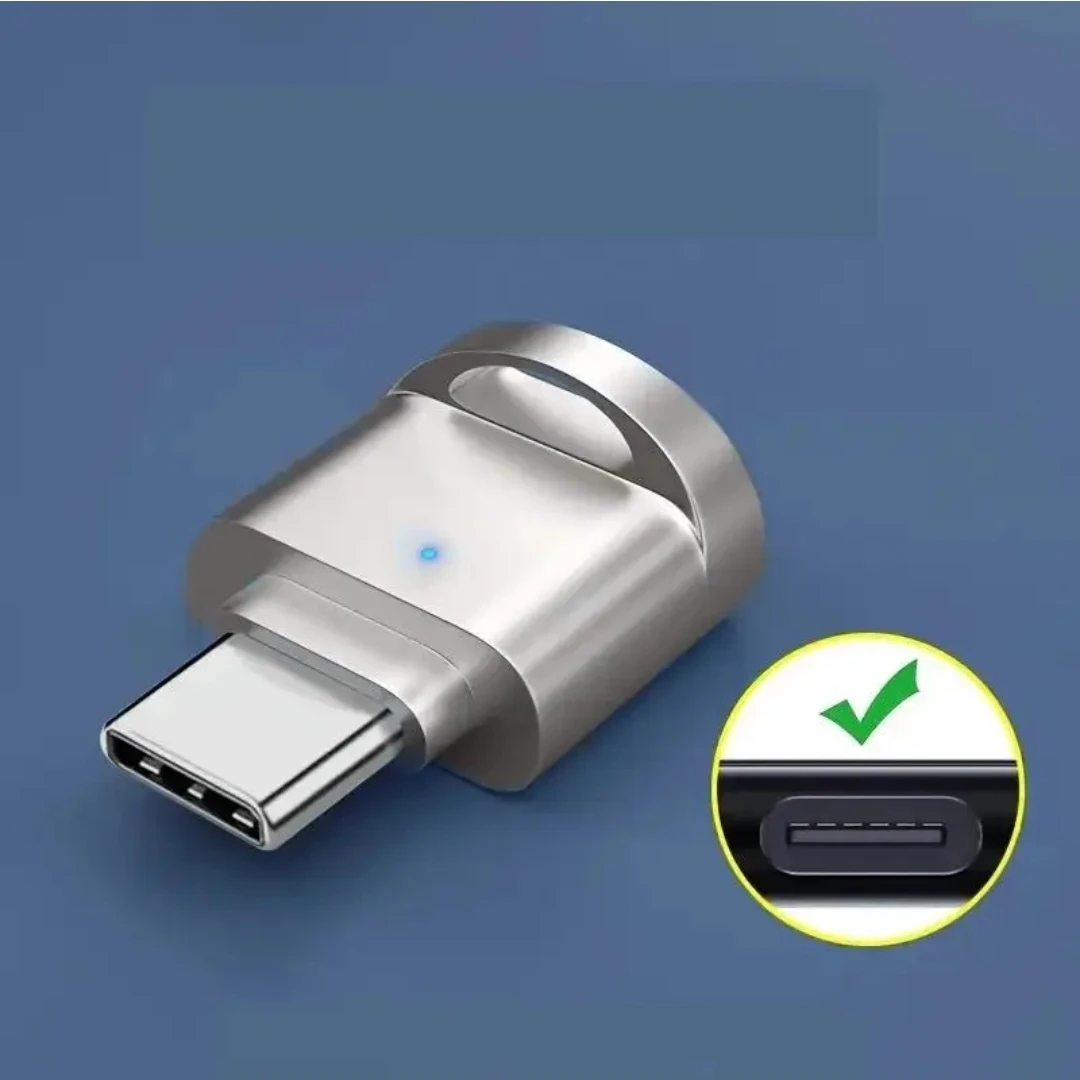 Type C MicroSD Card Reader TF Card w USB C to USB A Adapter - photo 2