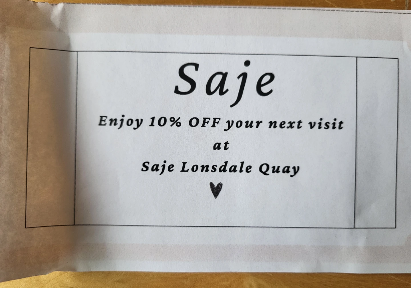Saje 10% Off Coupon
