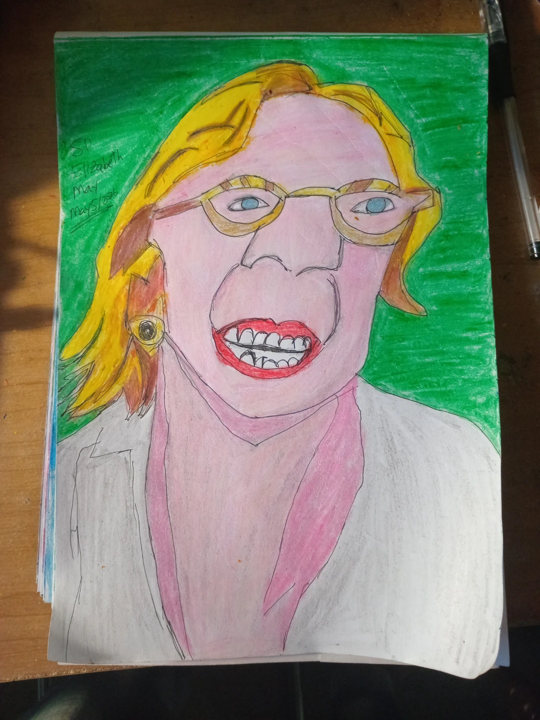 Elizabeth May Caricature Drawing by Custom Artist Sherwin - photo 3