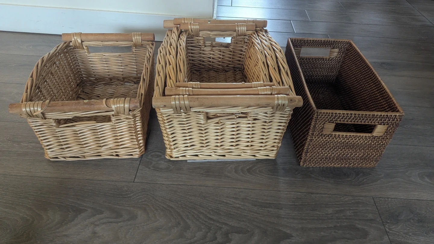 Woven Storage Baskets – 5-Piece Bundle ✨