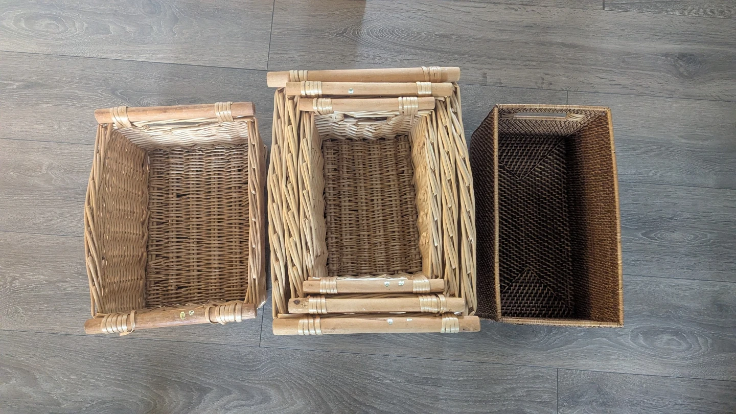 Woven Storage Baskets – 5-Piece Bundle ✨ - photo 2