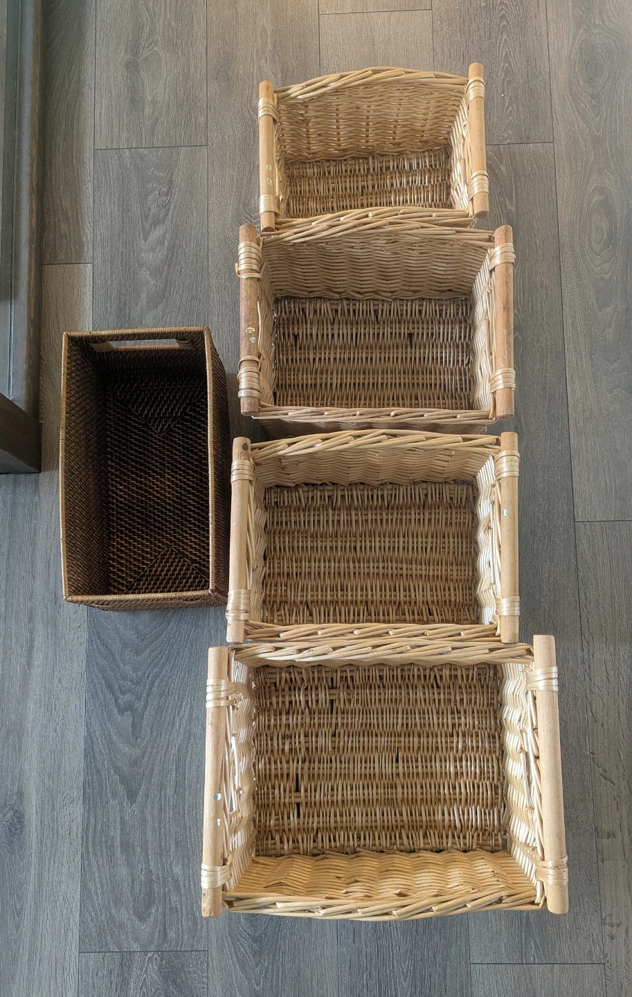 Woven Storage Baskets – 5-Piece Bundle ✨ - photo 3