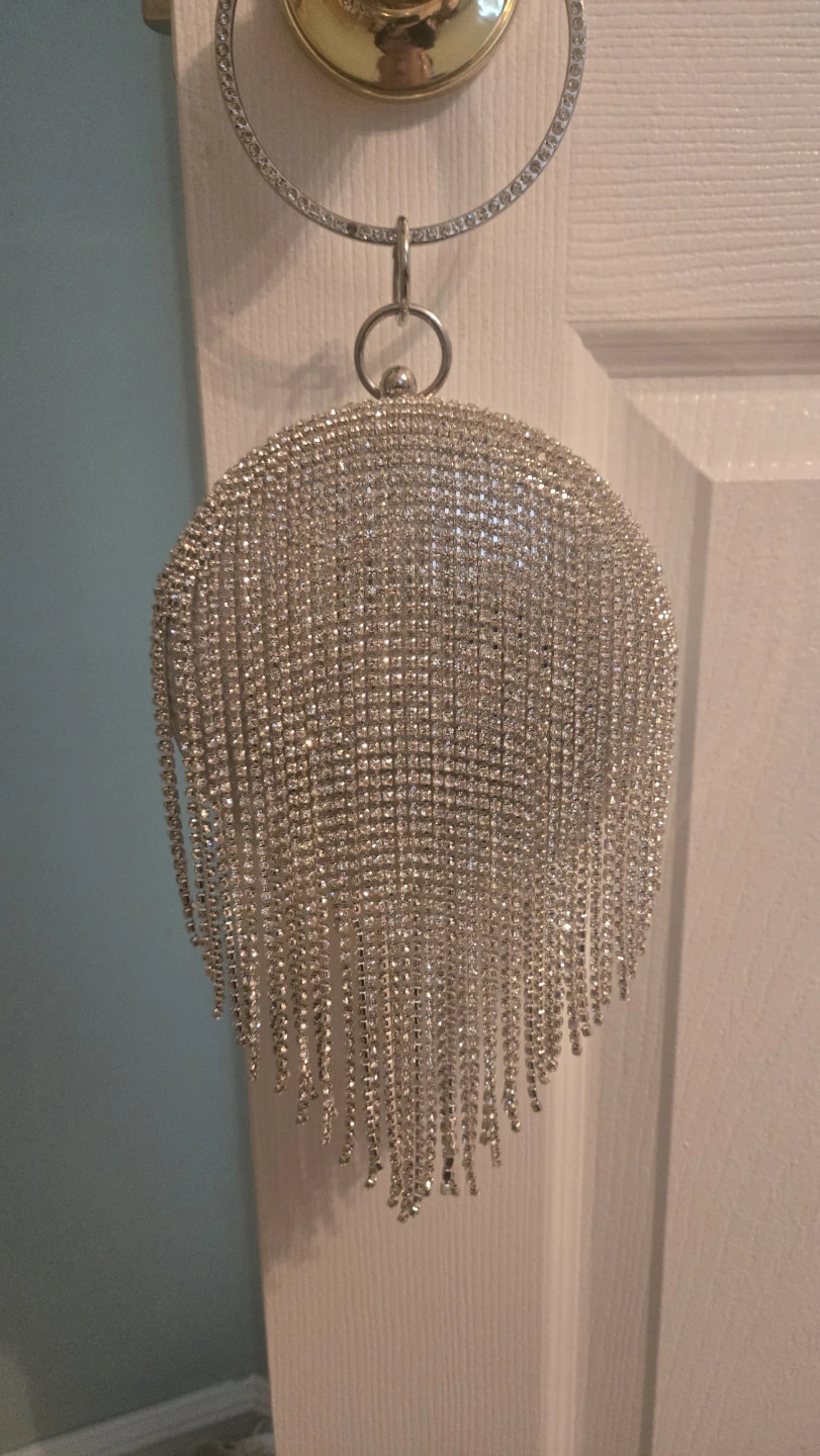 Sparkly Round Clutch Purse