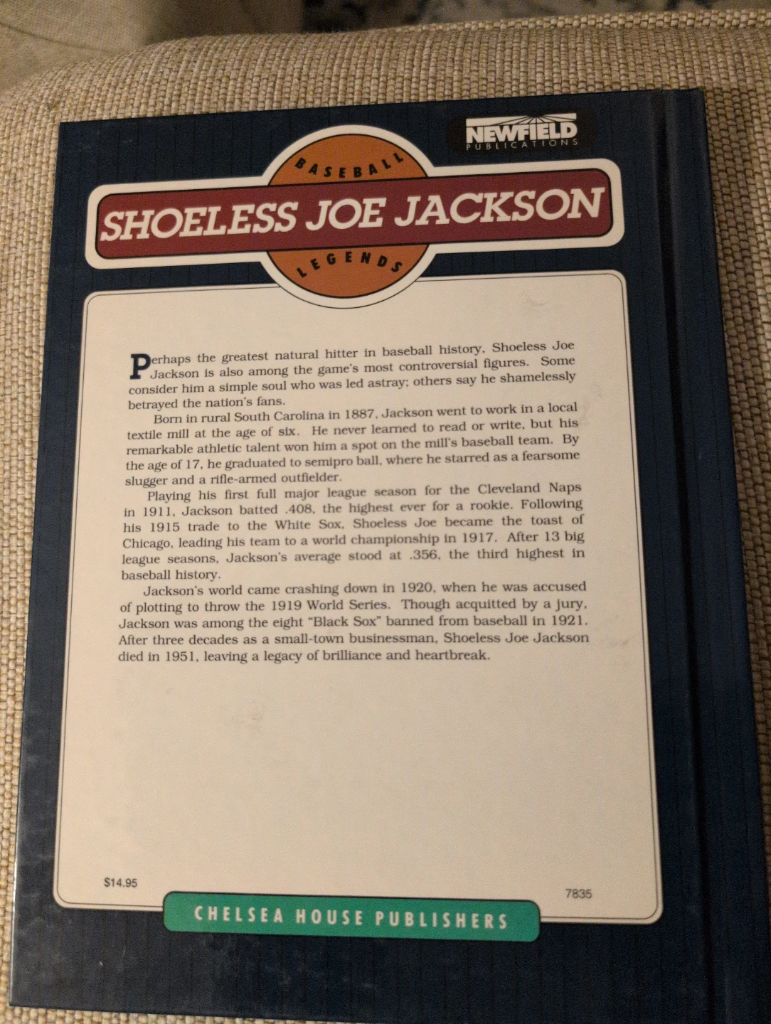 Shoeless Joe Jackson Legends Book - photo 2