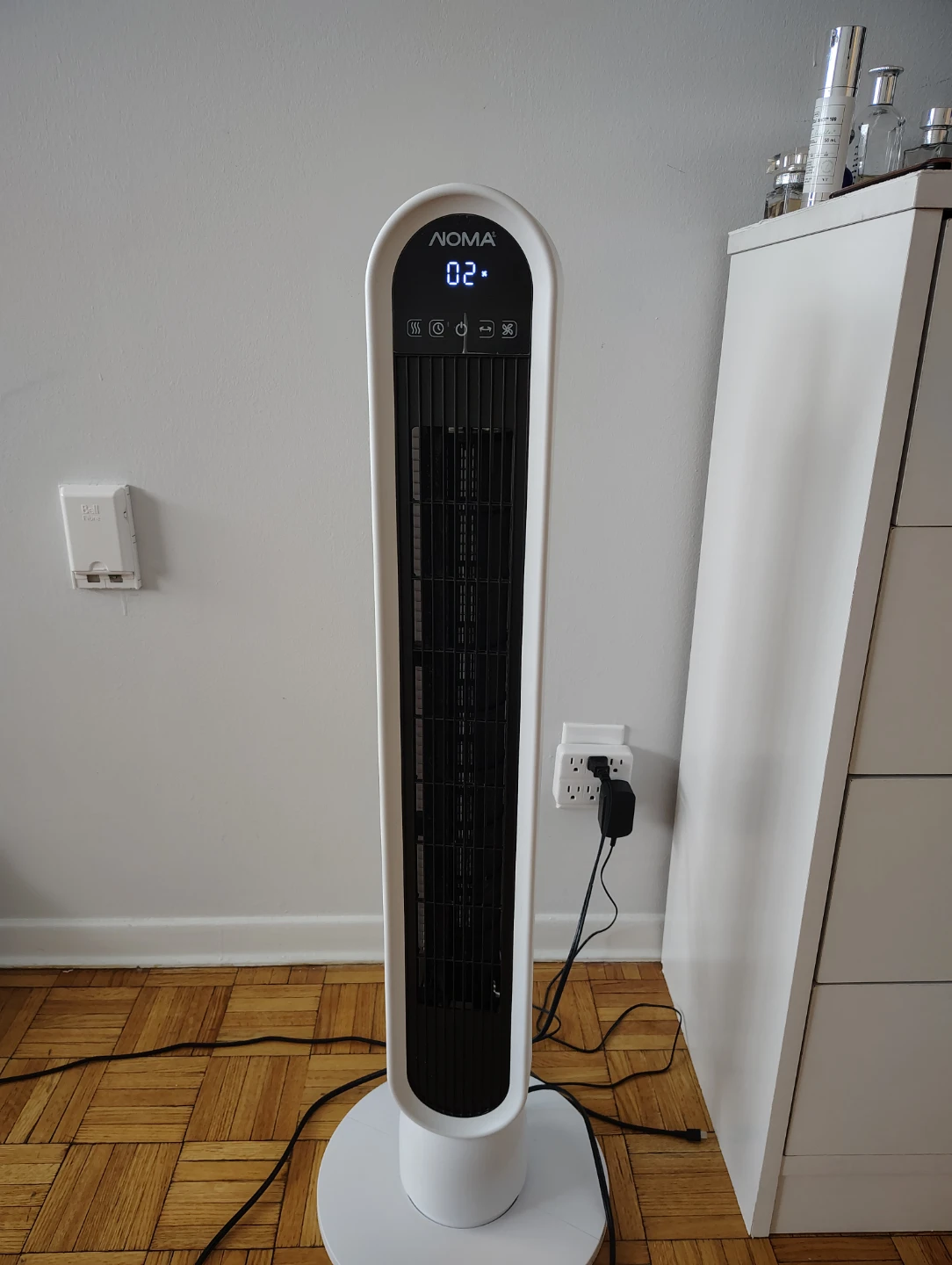 NOMA 4-Speed LED Tower Fan with Remote