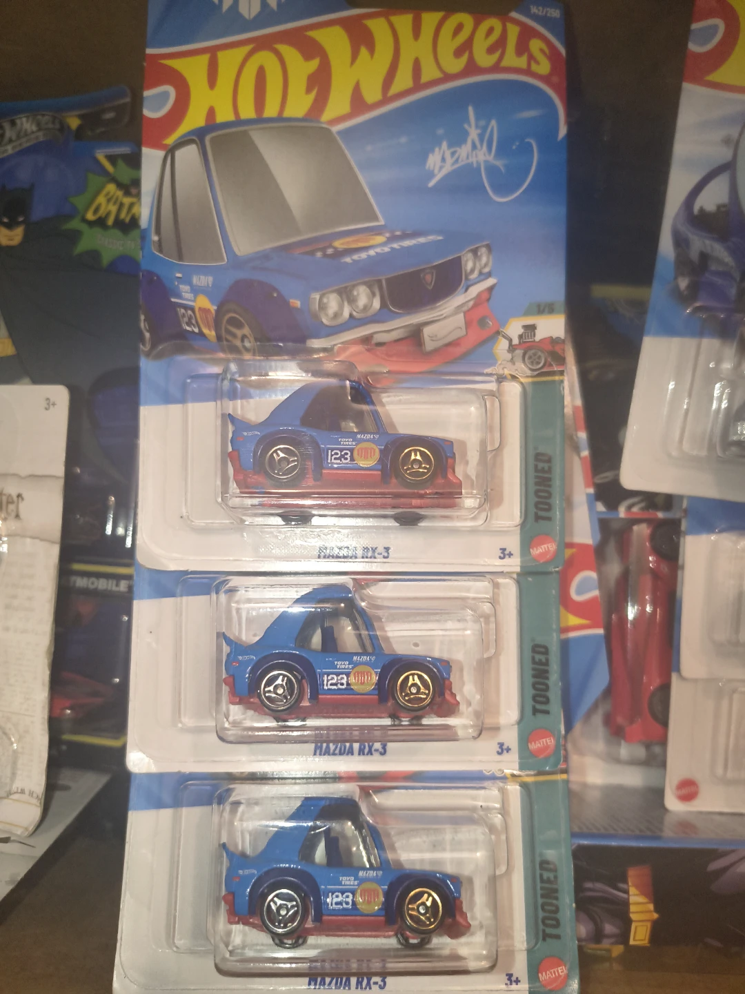 Hot Wheels Tooned Mazda RX-3 Die-Cast Car