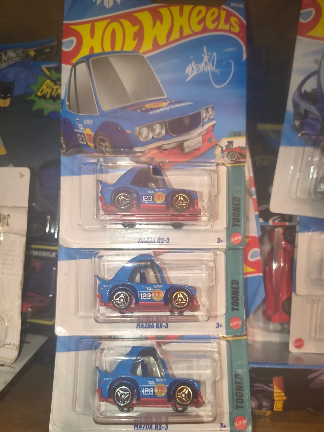 Hot Wheels Tooned Mazda RX-3 Die-Cast Car