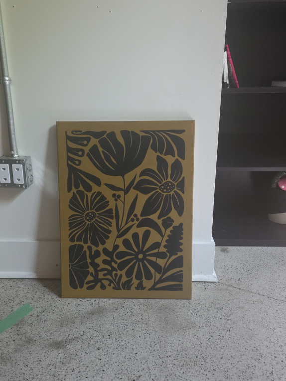 Canvas Wall Art - Floral Silhouette Design - photo 2