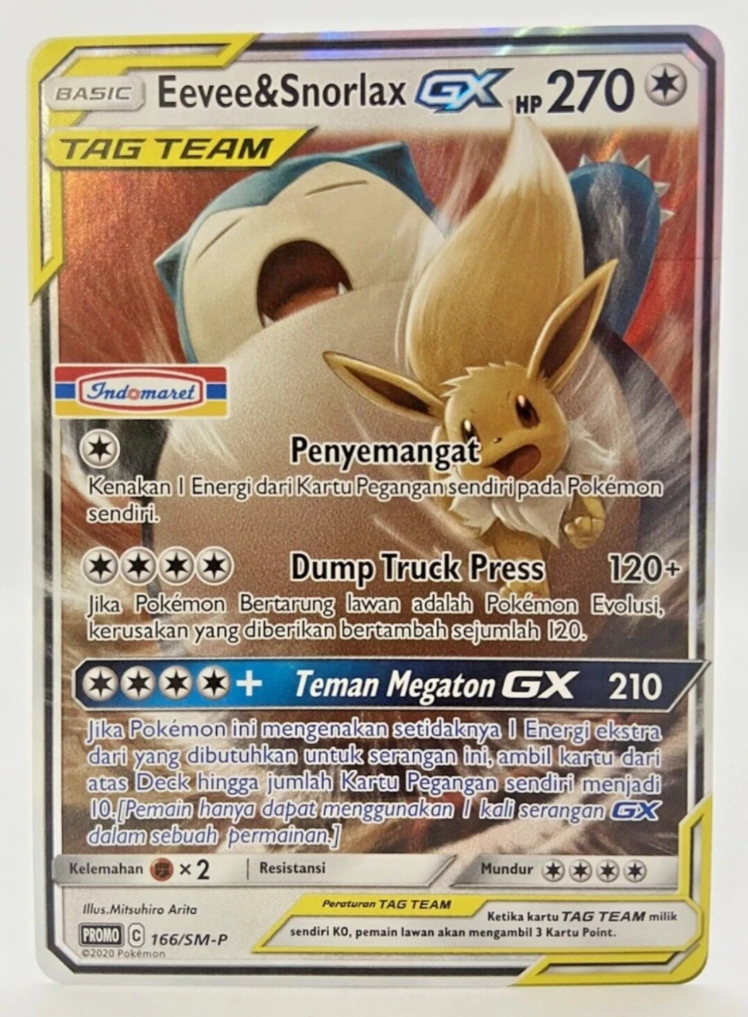 Eevee & Snorlax tag team Indomaret stamped Indonesian Exclusive