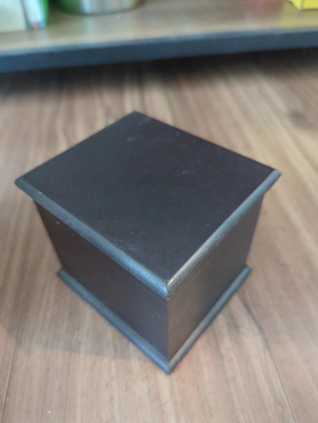 Dark Wood Hinged Trinket Box