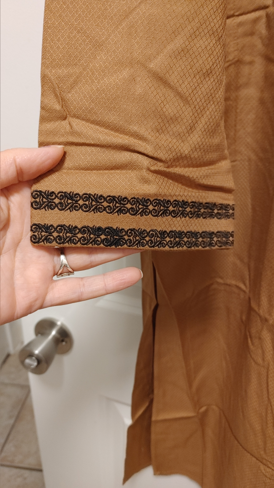 NSVely Men's Kameez Brown XXL New - photo 3