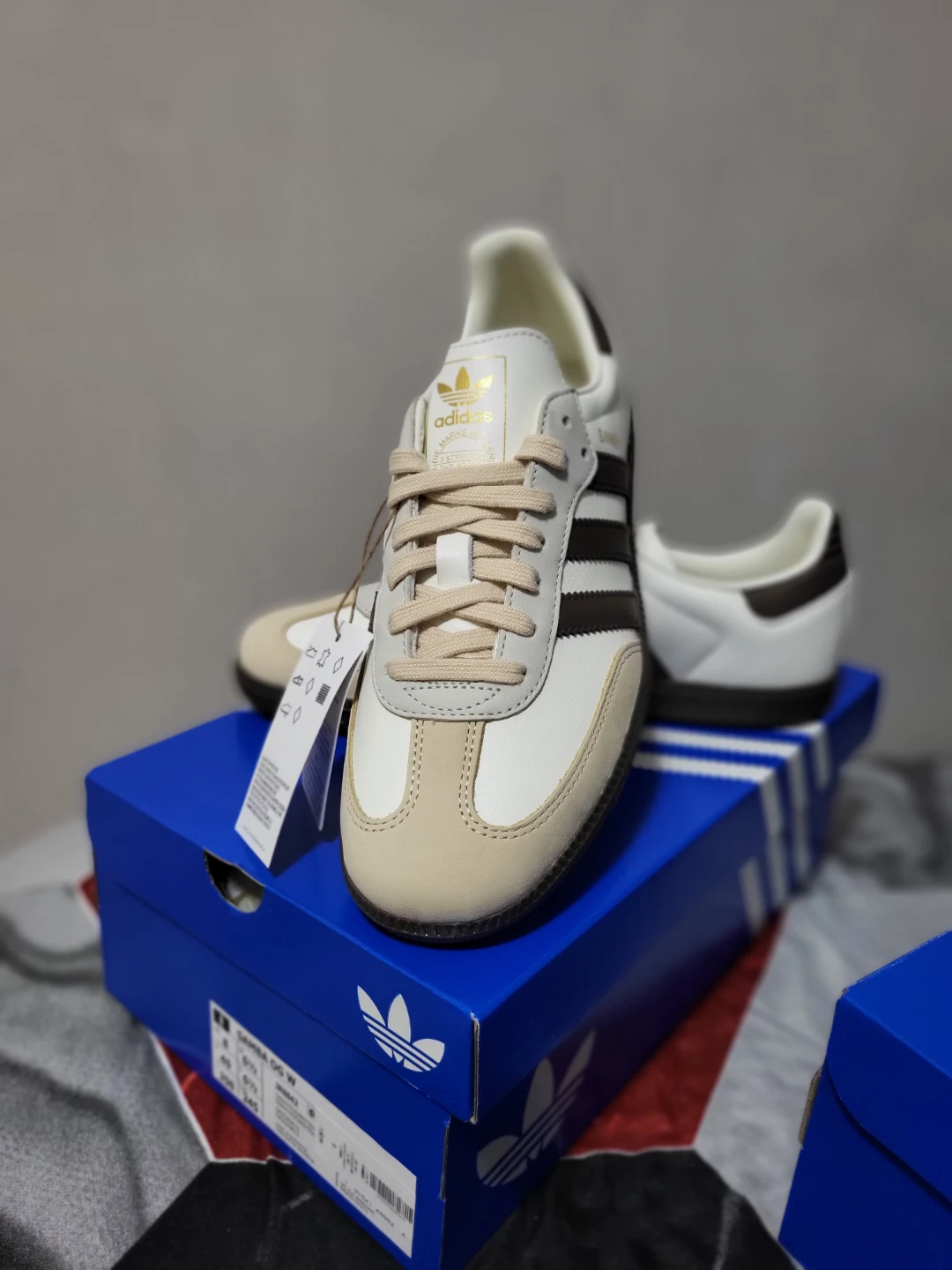 Adidas Samba OG Women's Sneakers White/Brown Size 8