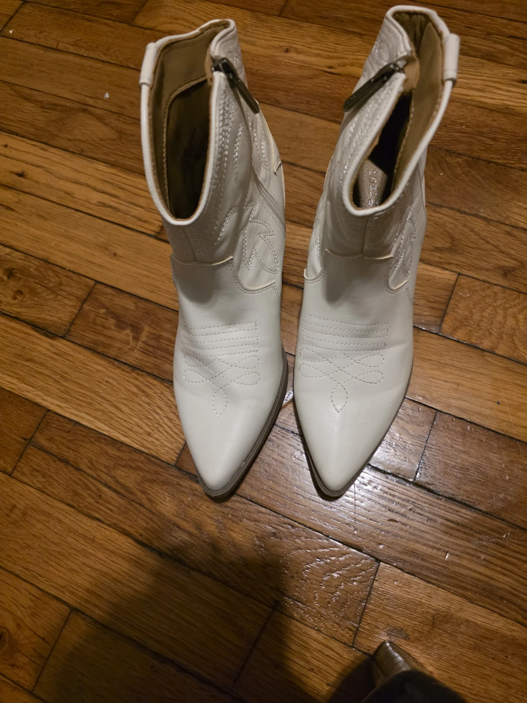 White Cowboy Boots - photo 3