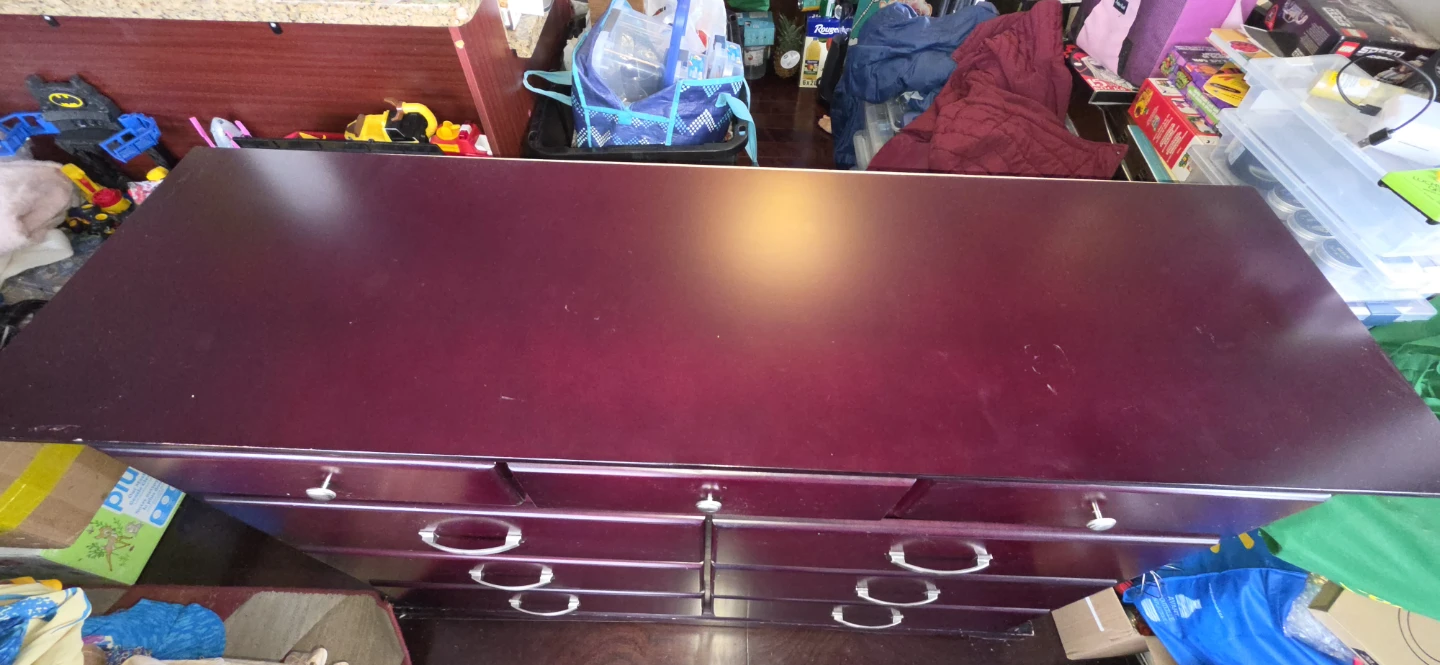Cherry Finish 9-Drawer Dresser - photo 2
