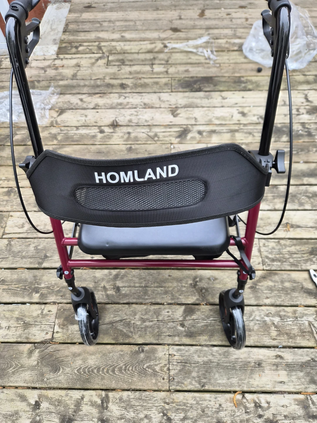 HOMELAND Lightweight Rolling Walker Red - photo 5