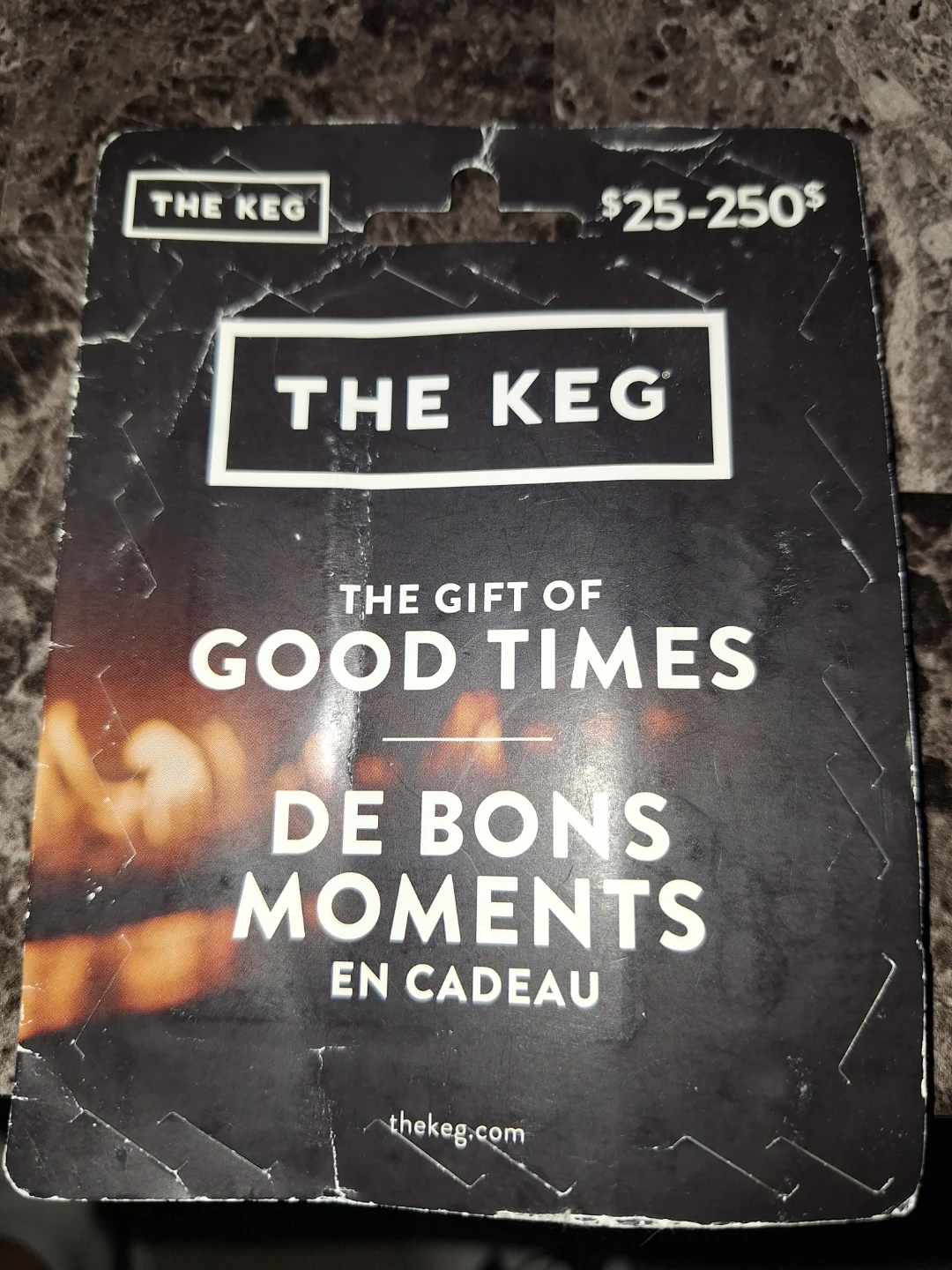 The Keg Gift Card $25